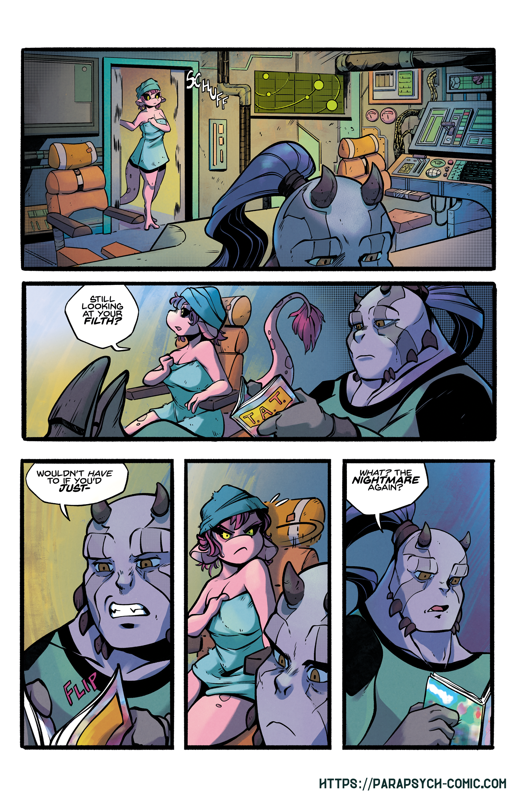 T.A.T. stands for: Tits, Asses and Tails, for those of you curious. Did I mention this comic wasn't made for kiddies? Well, now you know, if you've been sneaky and reading these alt texts.