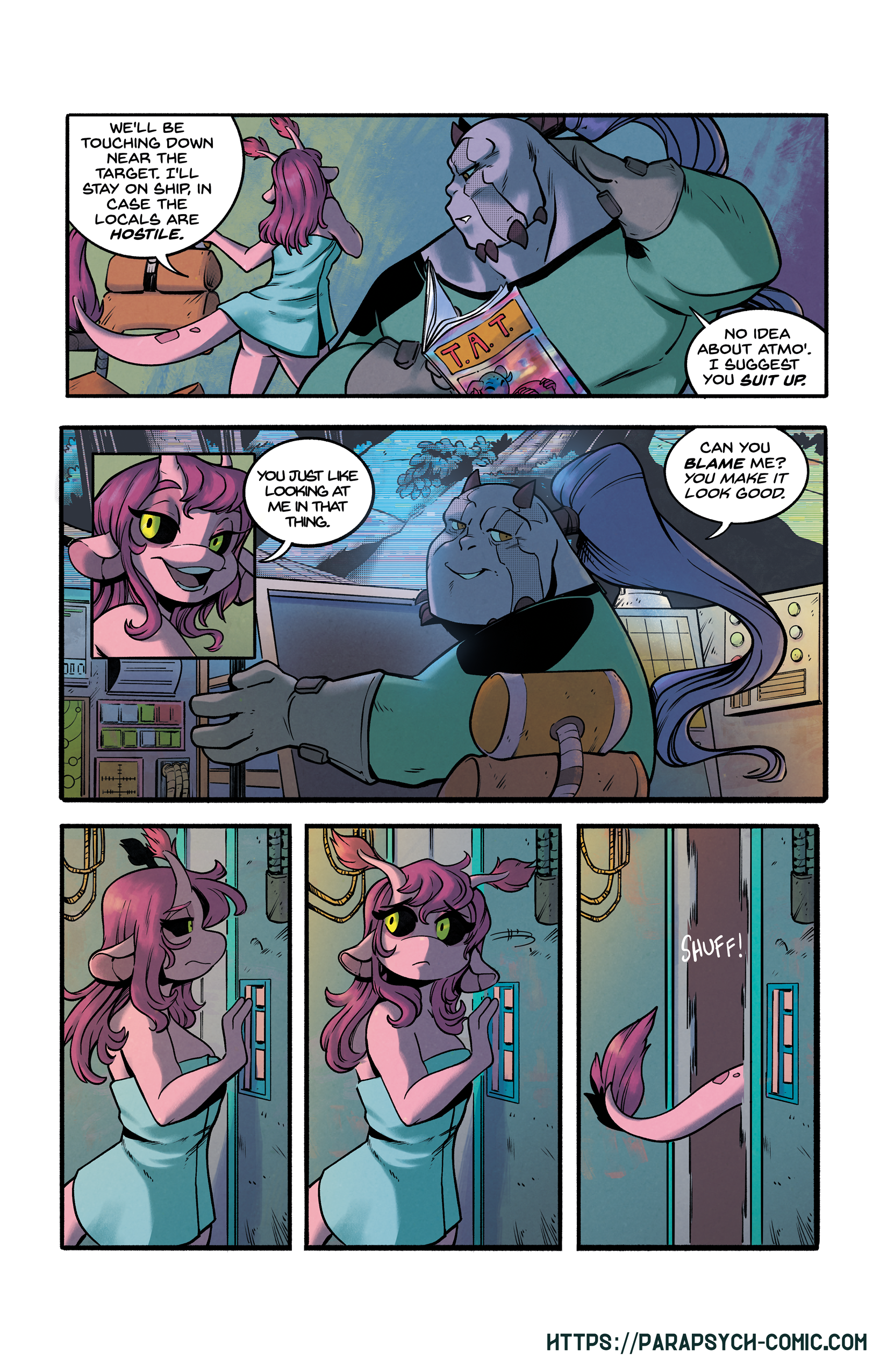 I'm worried that this page will get flagged by someone because we can see a bit of Fae's cheek. Well, they can flag it on the mirrors, but that butt remains on the main page!