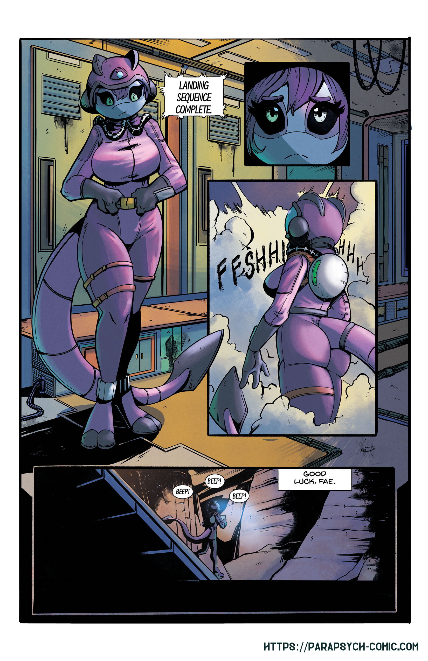 If you're asking: "Why does she have heels if she has no heel?", the answer is: "The heels have rocket-assist thrusters for zero-G movement. " And not "Because the author and artist wanted the suit to have heels". *wink*