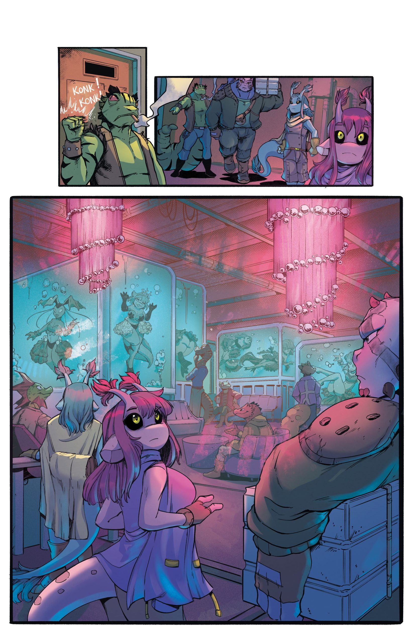 You should have seen all the different options Jamil did for the girls in this... I mean... Wow... What? You want me to share? Only if I see enough "Fish lady!" comments!