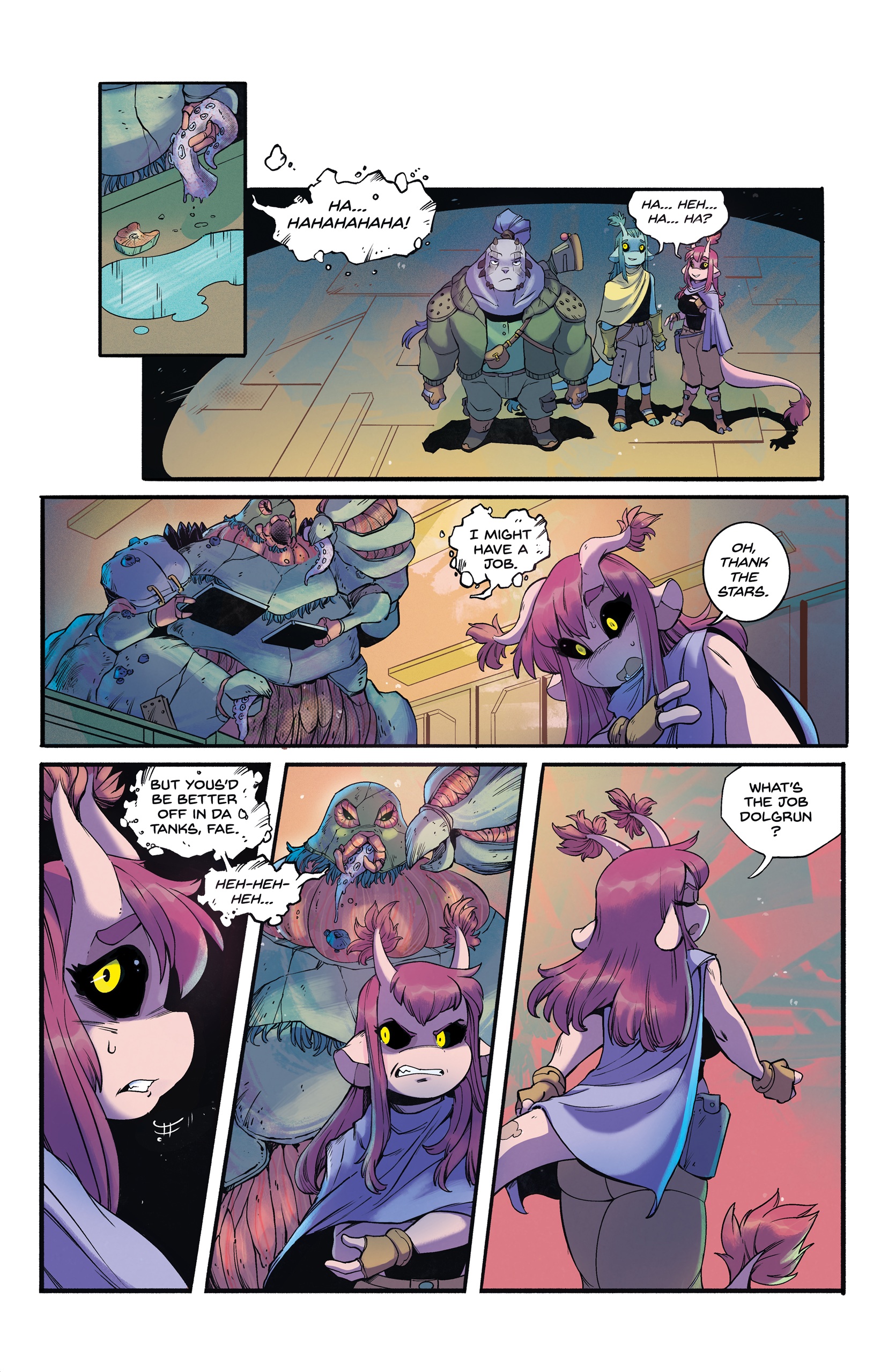 You and I both know Dolgrun has some other scheme going on. More than likely, if Fae and Cho are preoccupied at the club, Dolgrun will get his claws on the Hinge and start using it. Why waste a good opportunity, right?>