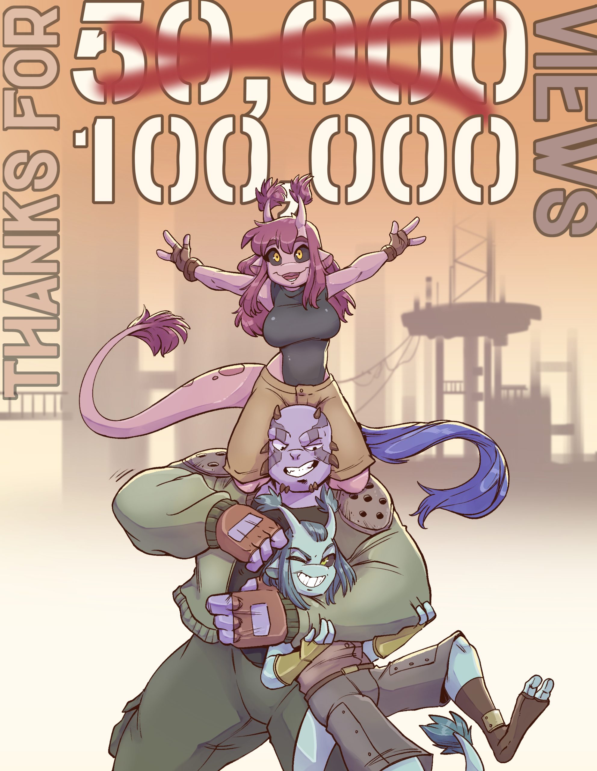 When should we do the next thank you page? 500k? 250k? Let me know in the comments - as well as what you'd like to see next time! It might even be... naughty.