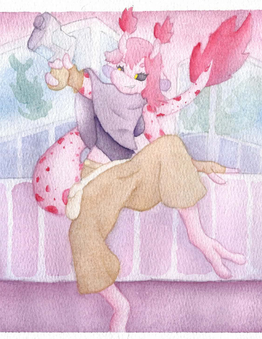 Remember to check the description for some special things - like a video that shows the process of the work!